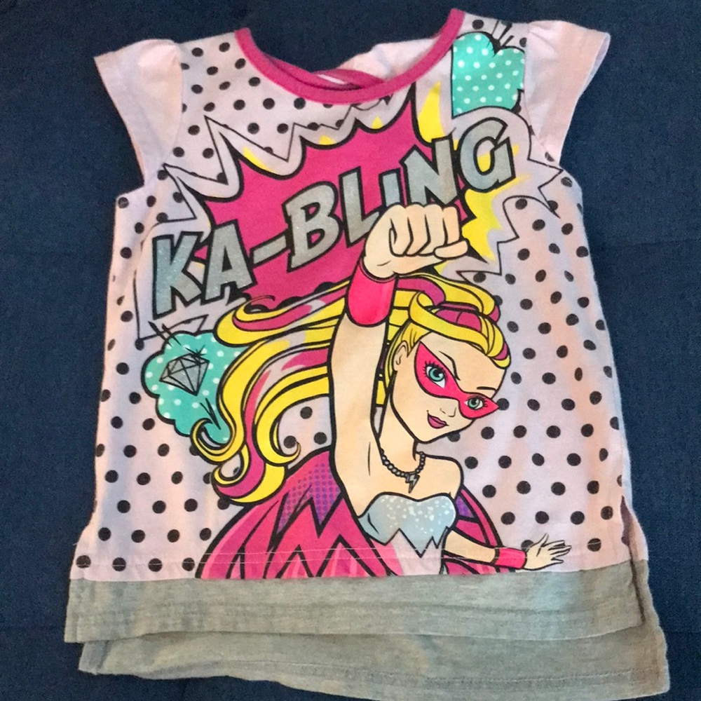Barbie T-shirt with open twisted back NWOT